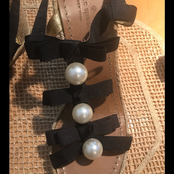 NEW KATE SPADE SZ8.5 WEDGE SANDALS - Picture 3 of 8